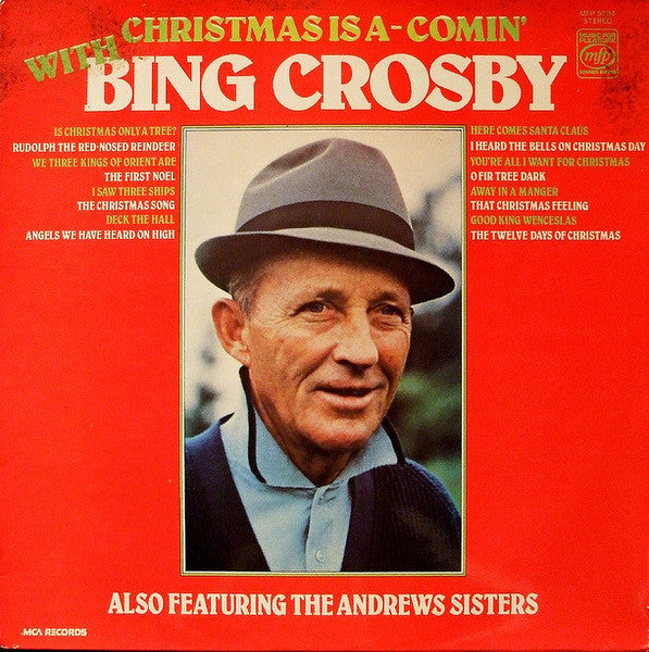 christmas is a-comin' with bing crosby (lp)