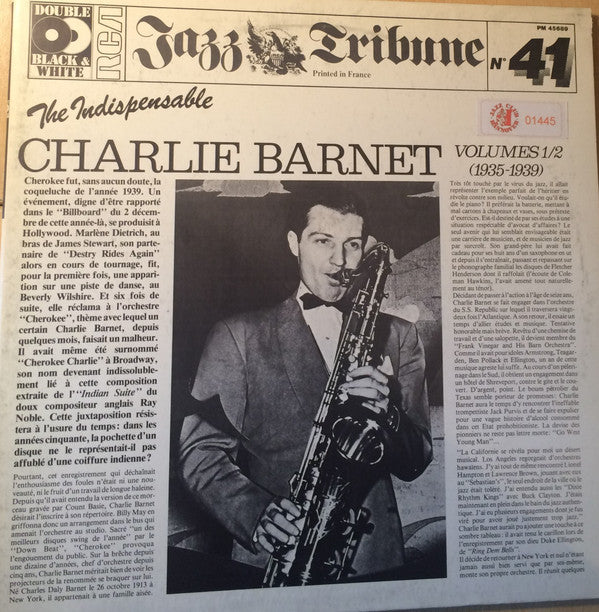the indispensable charlie barnet volumes 1/2 (1935-1939)