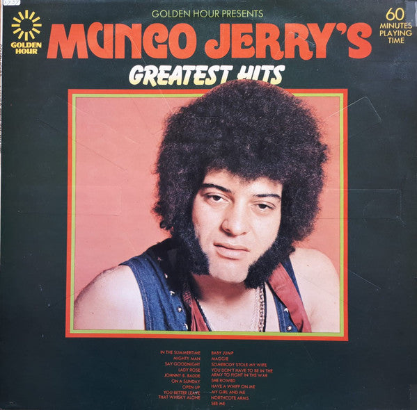 golden hour presents mungo jerry's greatest hits (lp)