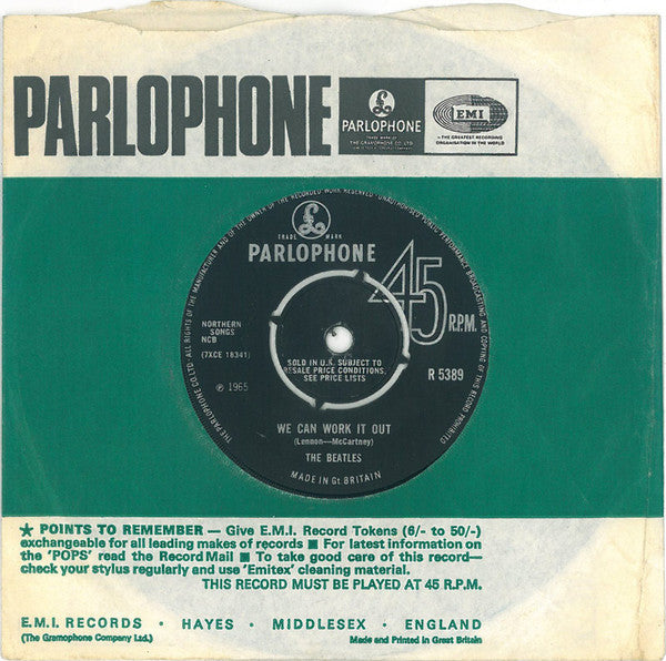 we can work it out / day tripper (7inch single)